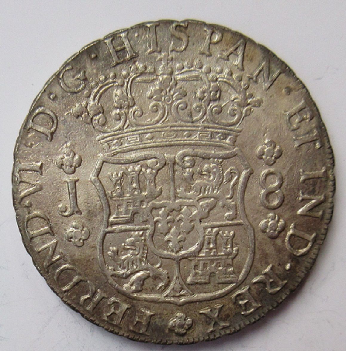 Fake-1752-Lima-8-Reales,-Assayer-J