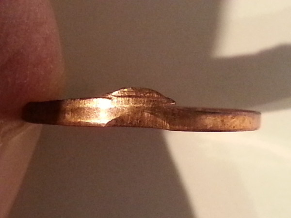 1980-Penny-Slight-Clip/Extra-Rim-Metal/Struck-Off-Center