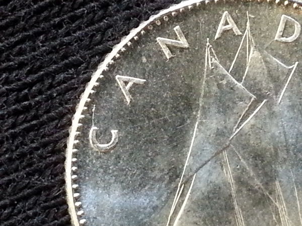 1968-MS-Silver-Dime-Clipped,-Cracked,-Mad,-And-Rotated.