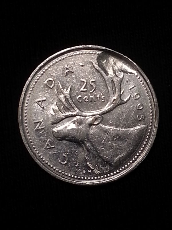 1995-25-Cent-Struck-Through-Or-Planchet-Flaw-Or-PMD?