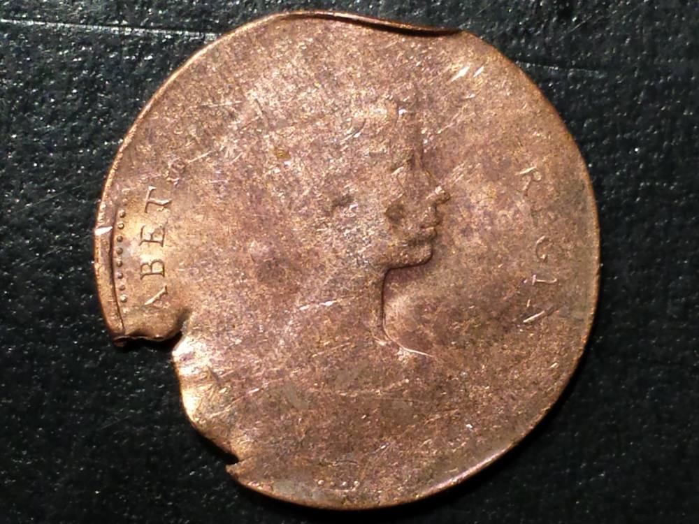 1975-1-Cent-Flawed/Split-Planchet