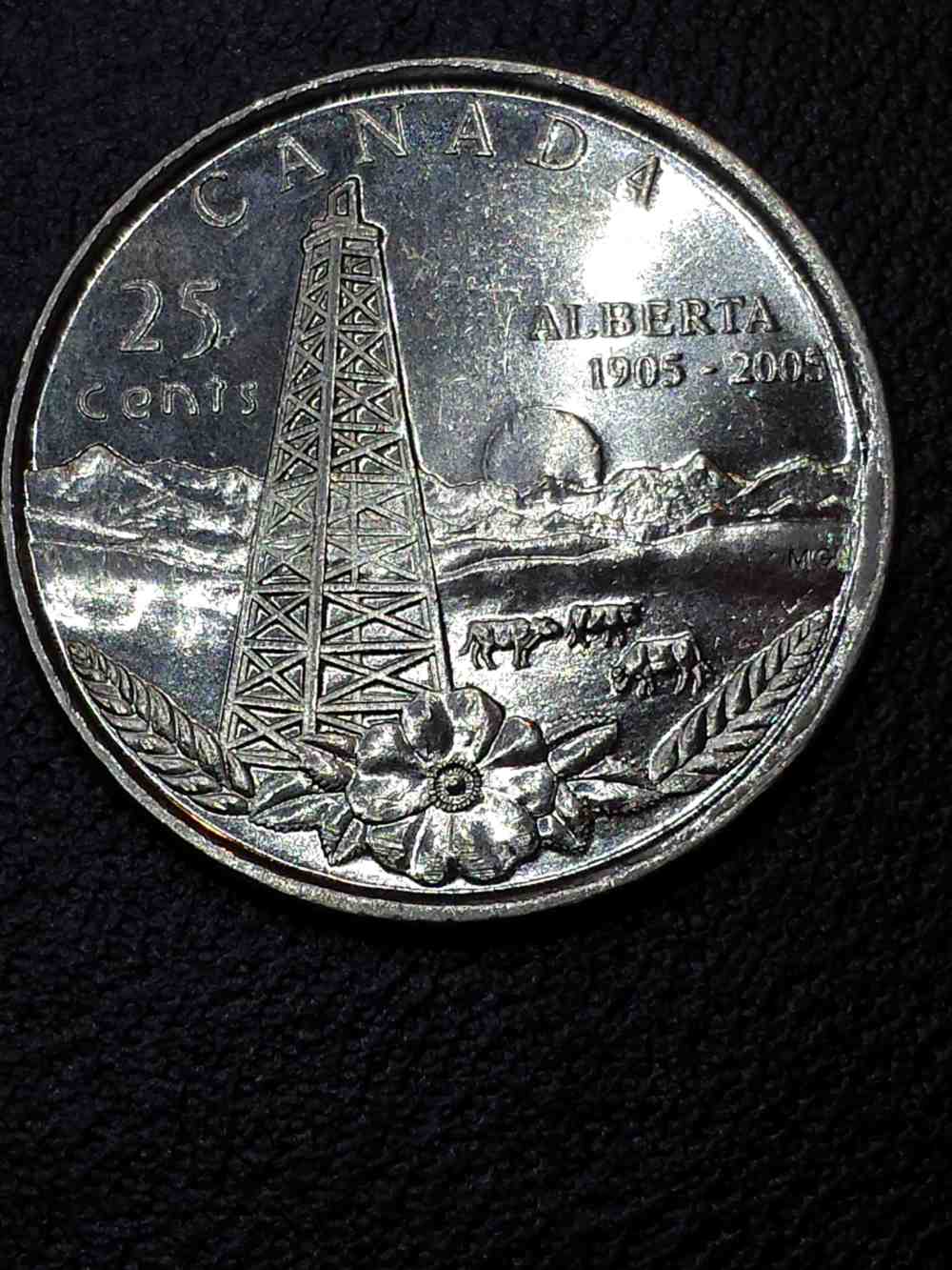 2005-Alberta-25-Cents-With-Large-Strike-Through