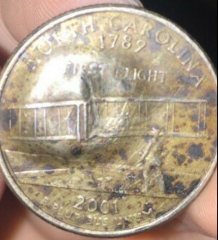 2001-D-North-Carolina-Quarter-Error?-Raised-Bubble-Like-On-Back