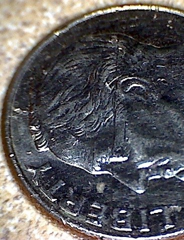 1999-P-Dime-W/Crack-Through-Entire-Head