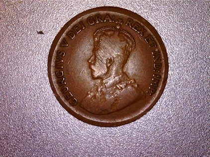 Rare-Unstruck-Penny-King-George-V-Era-Dates-1920-To-1936