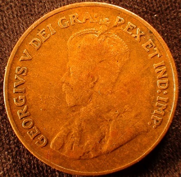 Rare-Unstruck-Penny-King-George-V-Era-Dates-1920-To-1936