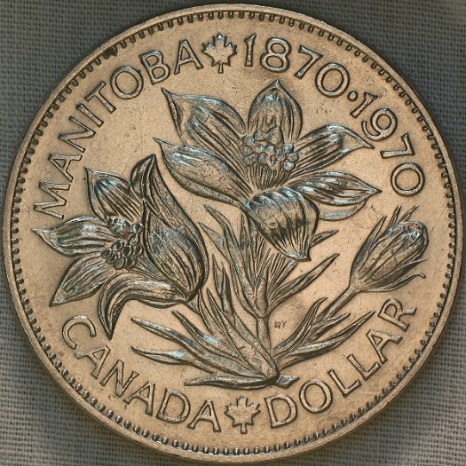 1970-Canadian-Manitoba-Centennial-Commemorative-Nickel-Dollar-?