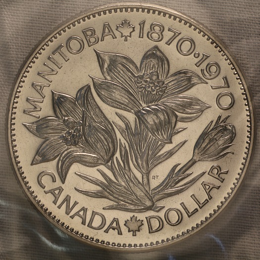 1970-Canadian-Manitoba-Centennial-Commemorative-Nickel-Dollar-?