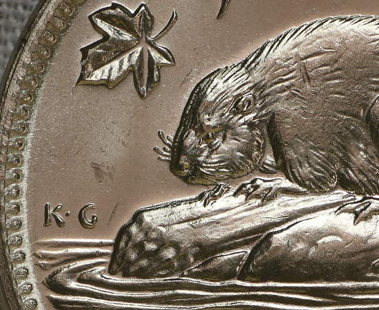 1964-Canadian-Nickel-Doubling,-Tripling.-Beads-On-Denticles-Die-Cracks