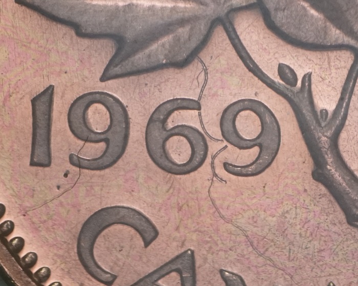 1969-Canadian-1-Cent-Penny-Hanging-6-+-9