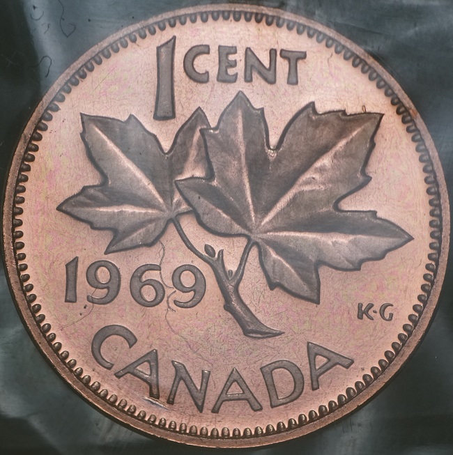 1969-Canadian-1-Cent-Penny-Hanging-6-+-9