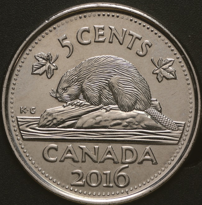 2016-Canadian-5-Cent-Coin