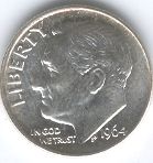 1964-Silver-Roosevelt-Dime