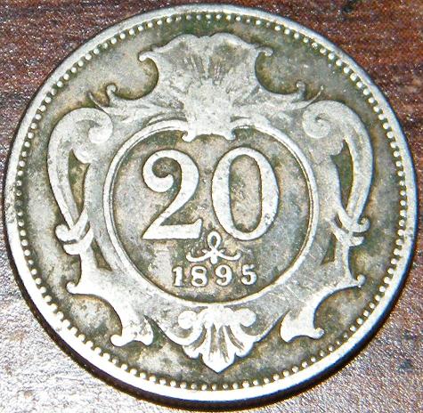 1895-Double-Headed-Eagle-20-Unknowns-|-Austria-20-Heller