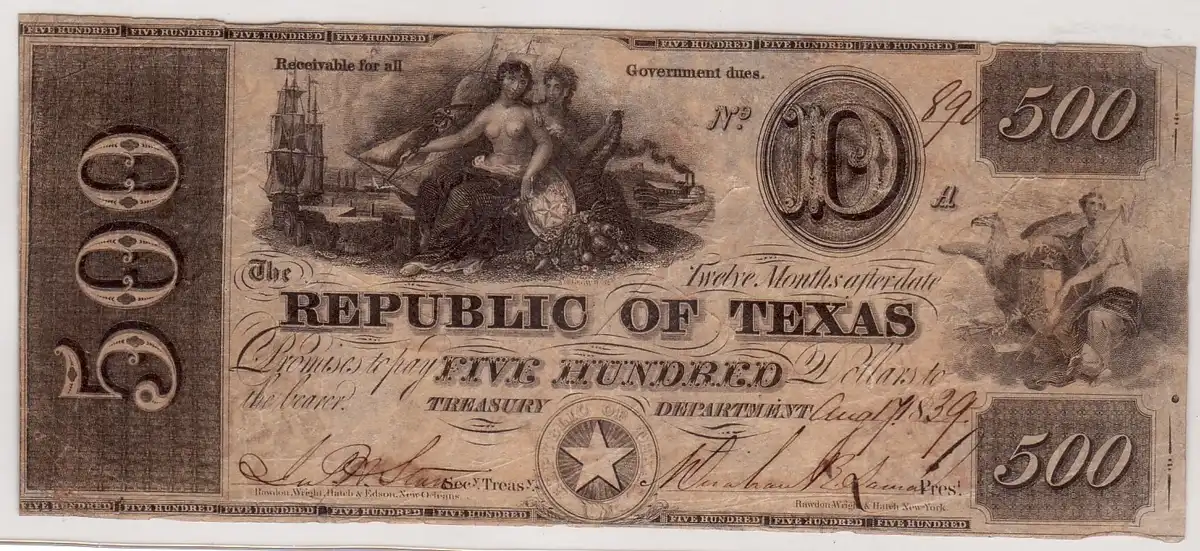 Republic-Of-Texas-Currency