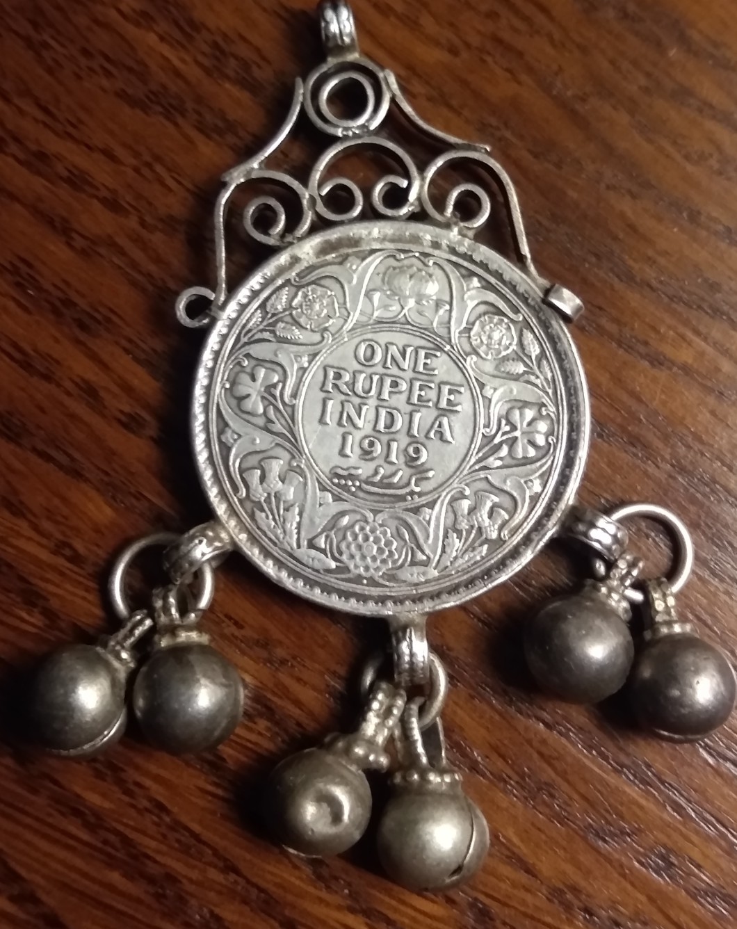 George-V-Indian-Rupee-Necklace-Pendant