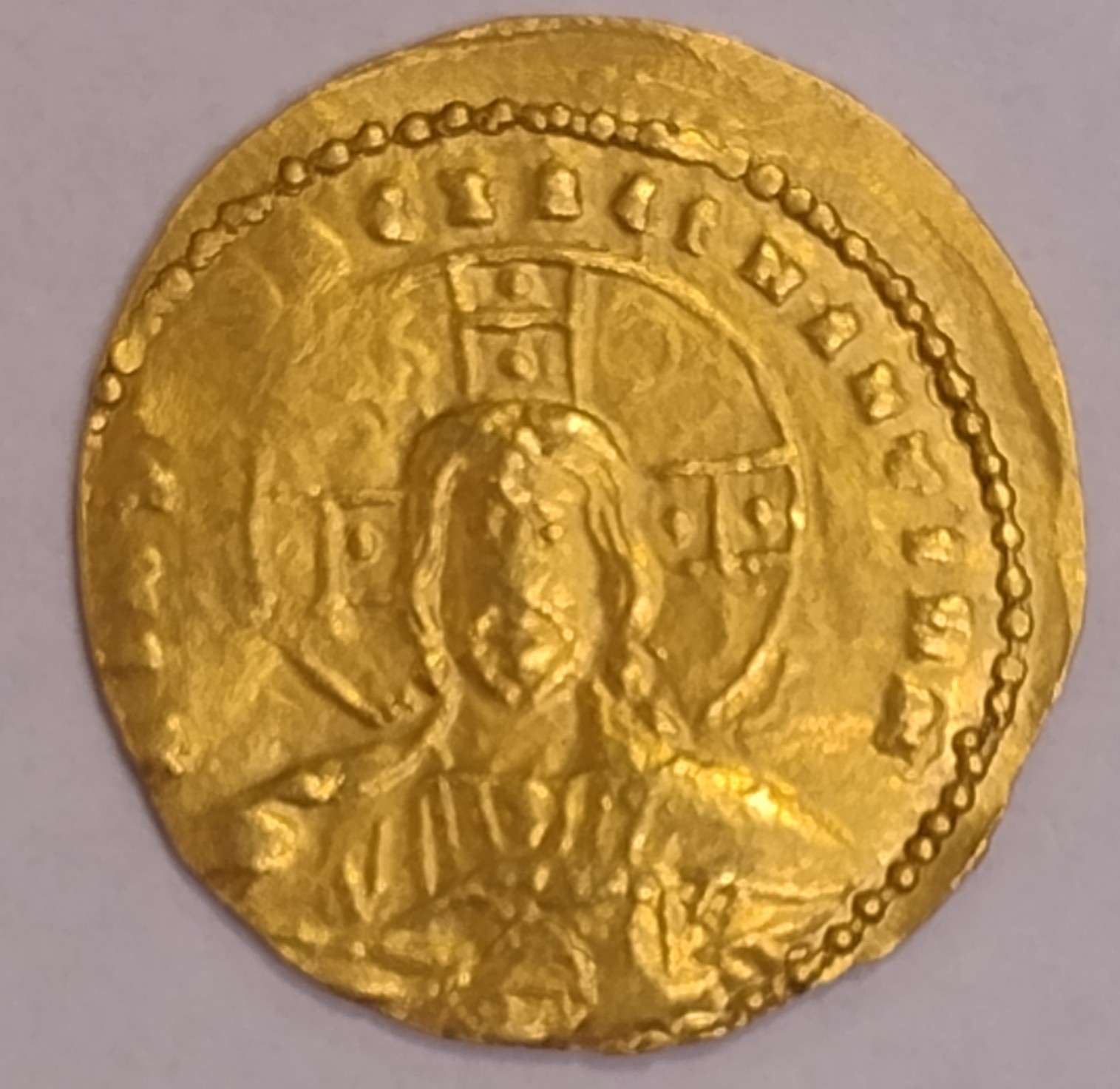 Basil-II-With-Constantine-VIII,-976-1025-Gold-Solido-Thought-On-Condition-Please.