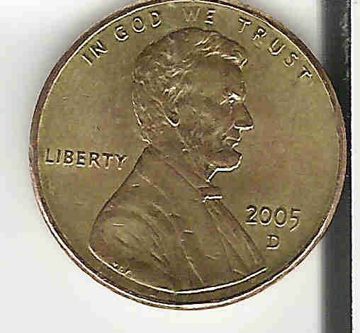 2005-Lincoln-Cent-That-Is-The-Same-Color-As-The-$1-Coin
