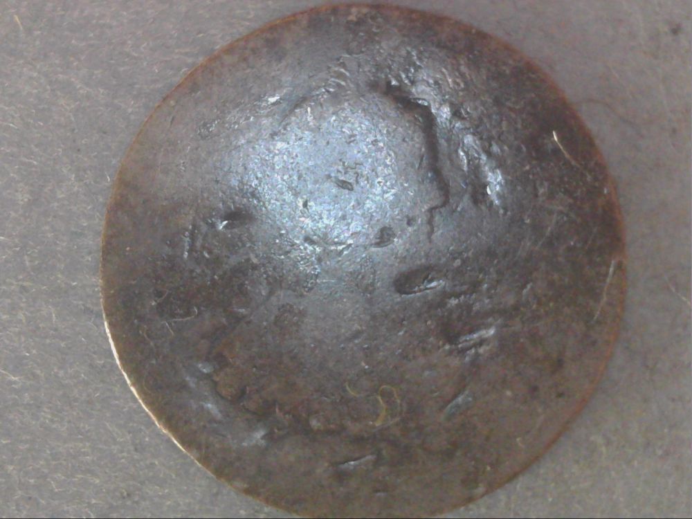 Unidentified-Silver-Coin--1700's?-Small-With--Letters-