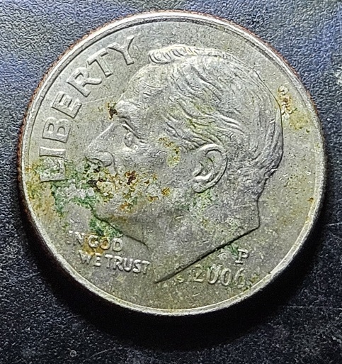 2006-P-Dime-#2-Stamped-On-Obverse-Above-Head