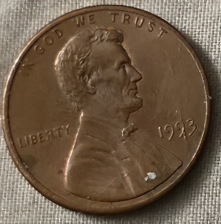 1993-Penny-Is-This-A-Blister-Or-A-Die-Chip-On-The-Obverse