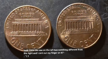 2004-Penny--Something-Looks-Differant-On-Obverse-Side