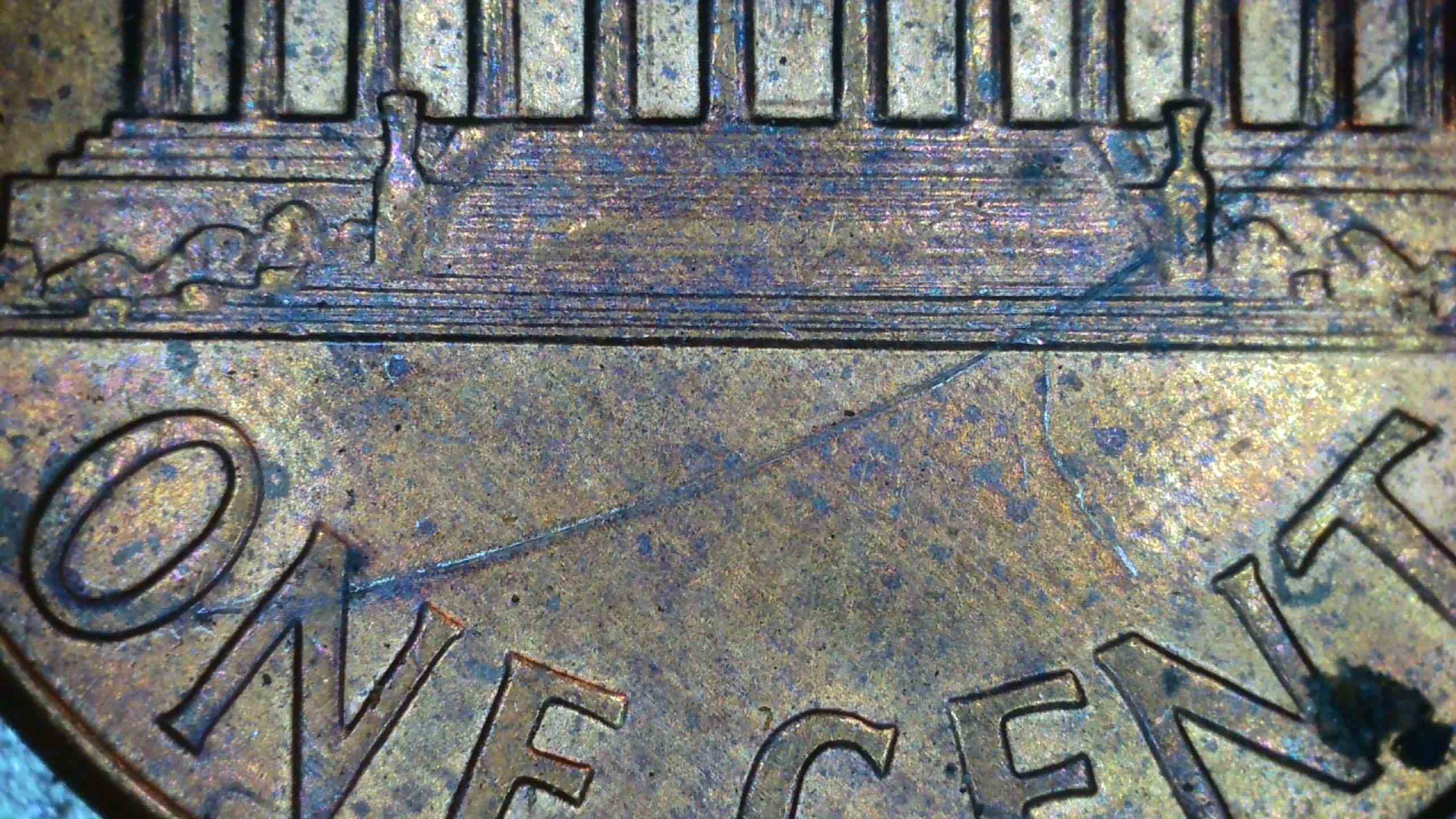 2003-Lincoln-Penny-Strike-Through-Hair