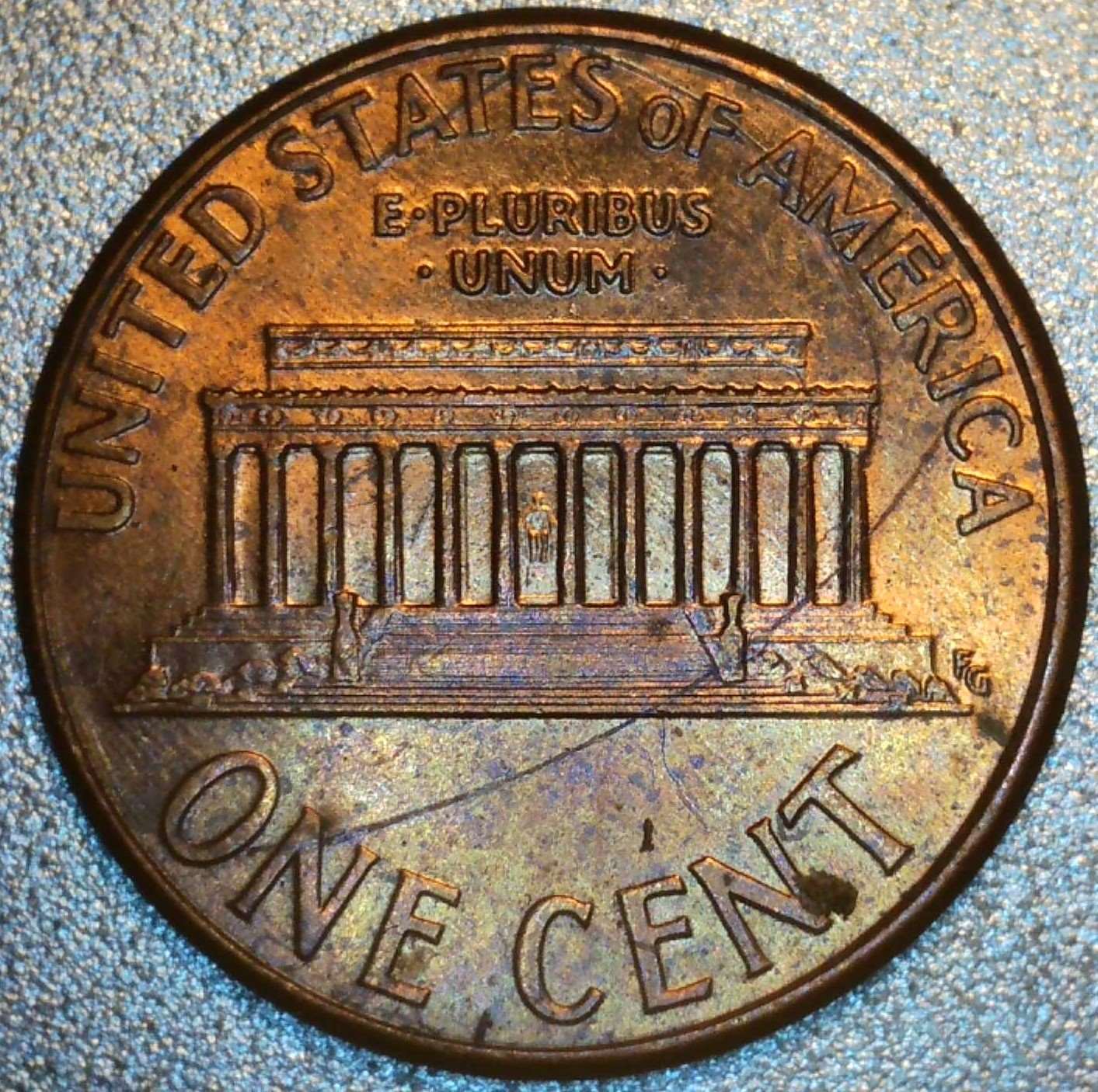2003-Lincoln-Penny-Strike-Through-Hair