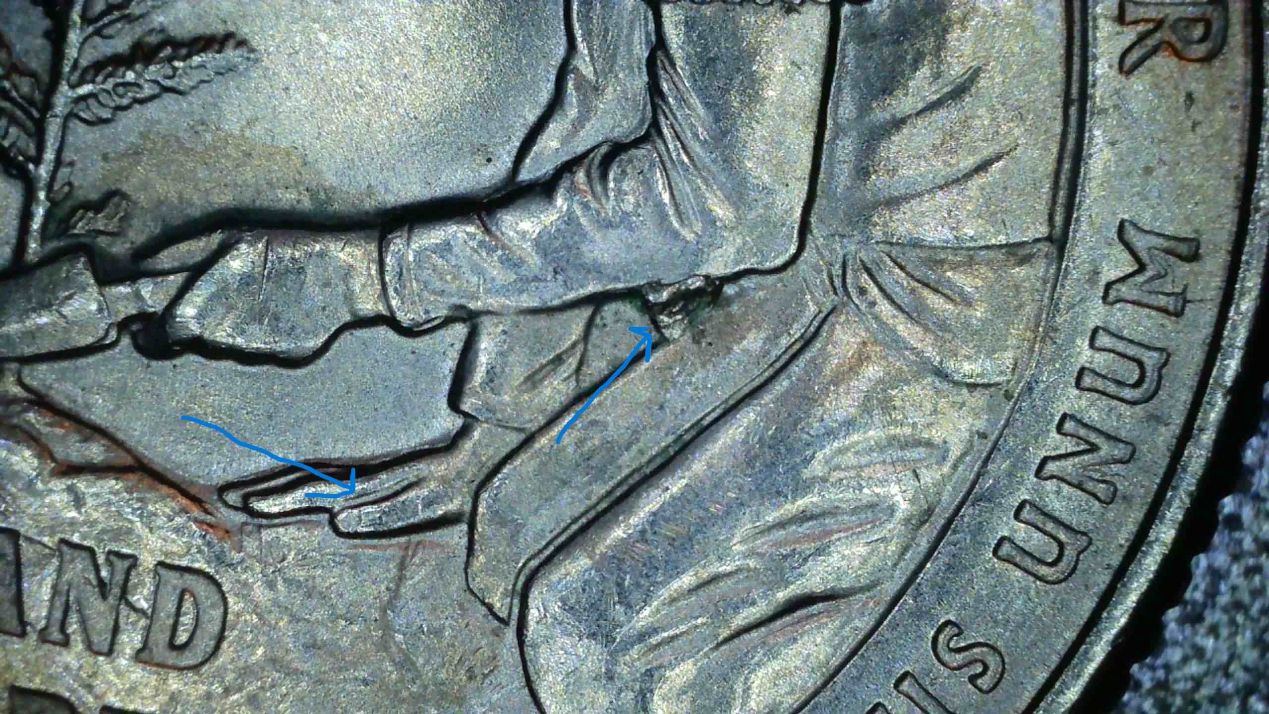 2020-Land-Sterwardship-Quarter-With-Die-Chips-And-Doubling-On-The-Thumb