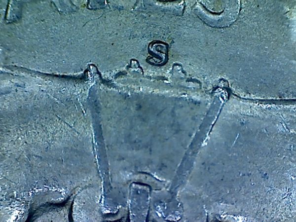 My-1951-S/S-Franklin-Half-Dollar