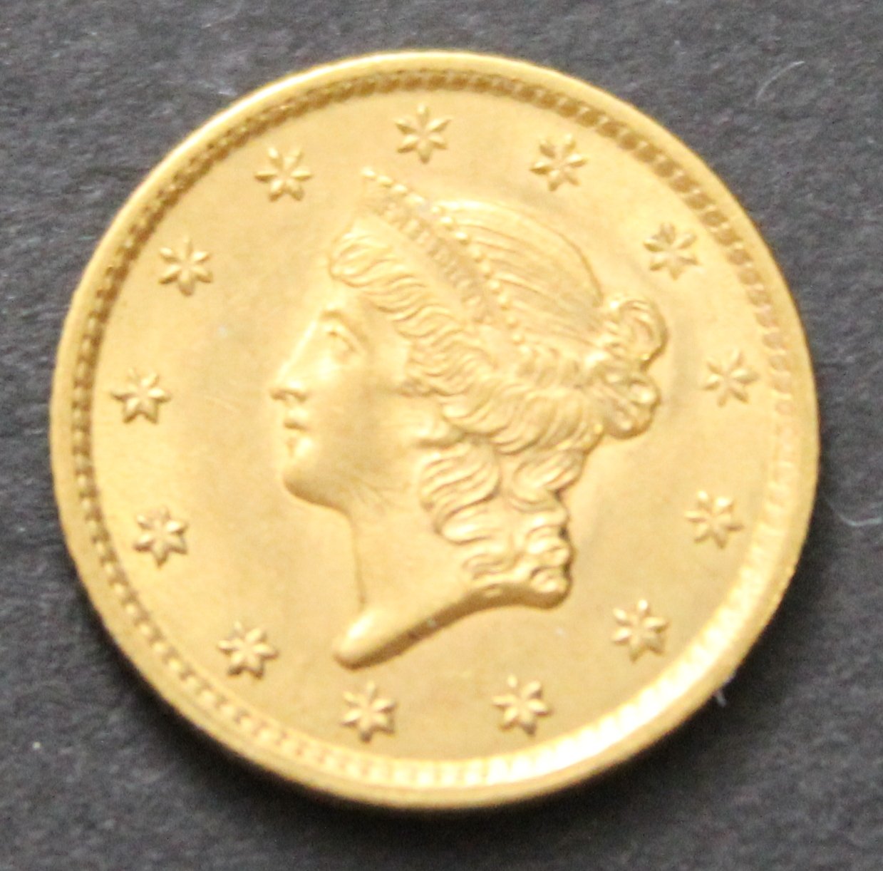1853-$1-Gold-Indian-Head---For-Grade