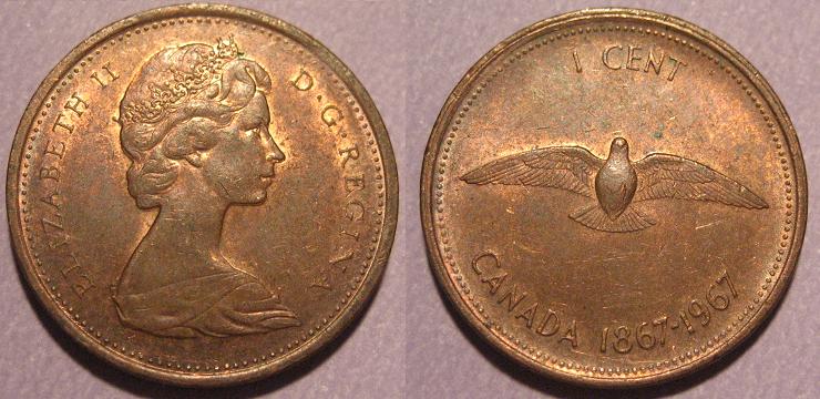 Canada-1979-And-1967-1-Cent-Coins-Double-Dates?