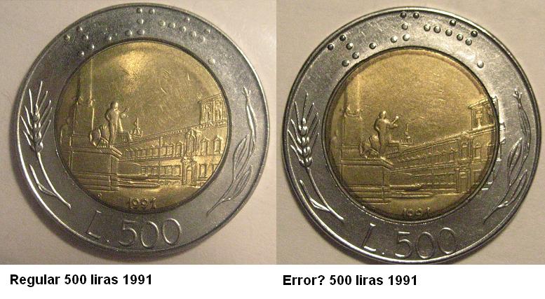 Mexico-50-C-1980,-Colombia-1-C-1966,-Italy-500-Liras-1991