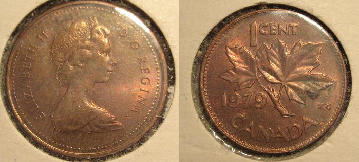 Canada-1979-And-1967-1-Cent-Coins-Double-Dates?
