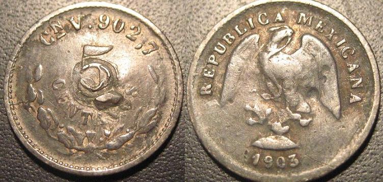 Mexico-1-Centavo-1924/3-Overdate?