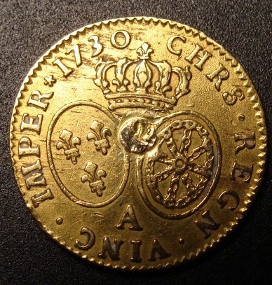 France-1730-|-Gold-Louis-D'or
