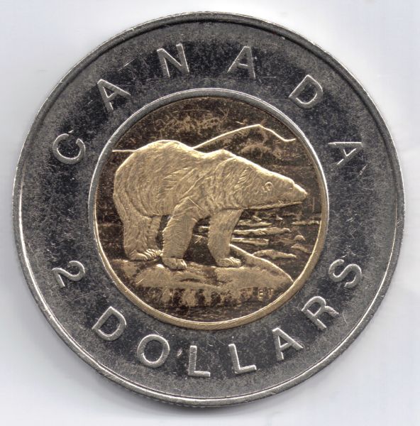 1999-Polar-Bear-Toonie-From-Circulation.-Which-Variety?