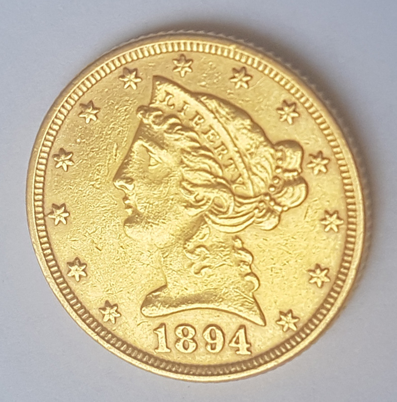 1894-$5-Liberty-Half-Eagle-Gold-Coin