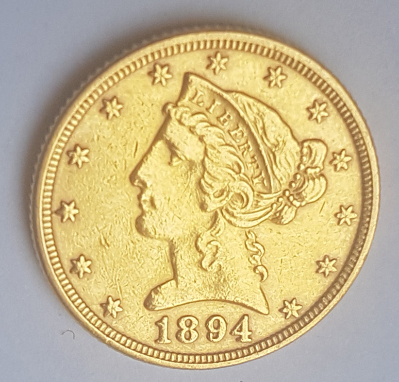 1894-$5-Liberty-Half-Eagle-Gold-Coin