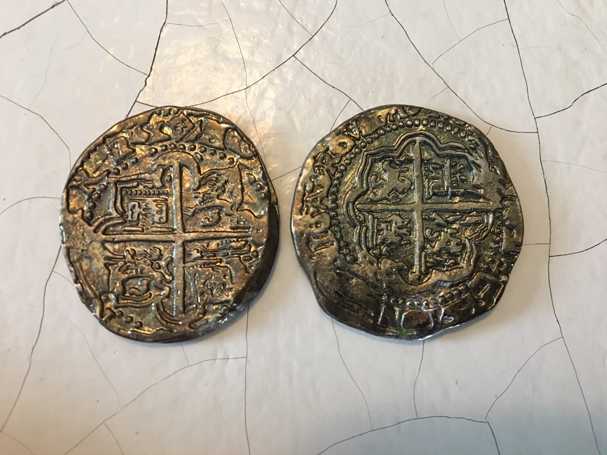 Unknown-Coins-Found-In-Car-Id:-Spanish-8-Reales-Replicas