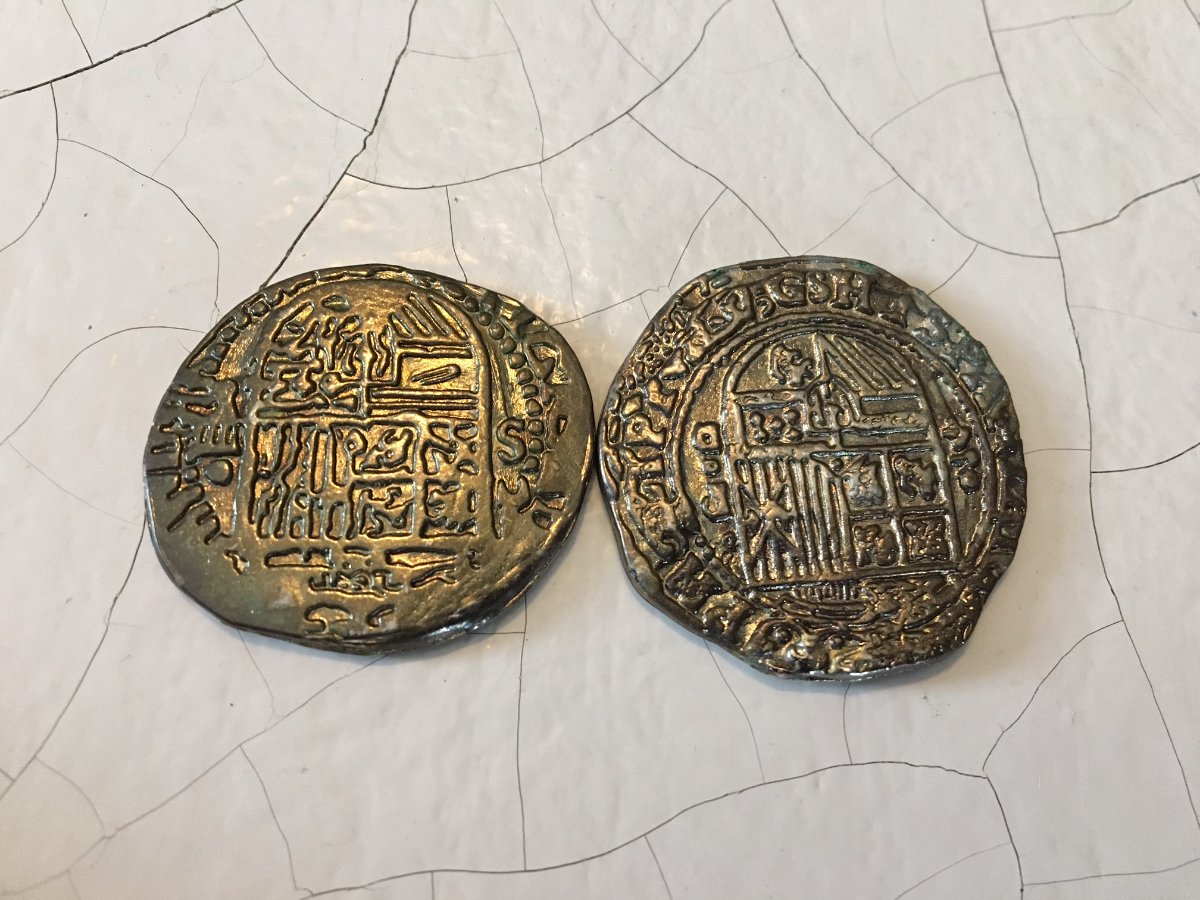 Unknown-Coins-Found-In-Car-Id:-Spanish-8-Reales-Replicas