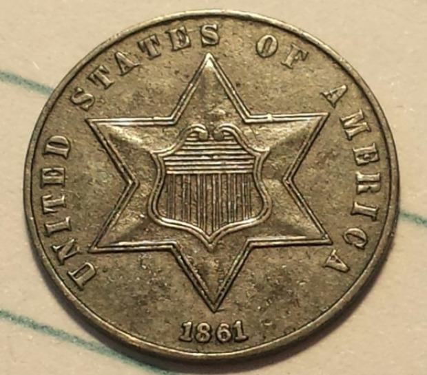1861-Three-Cent