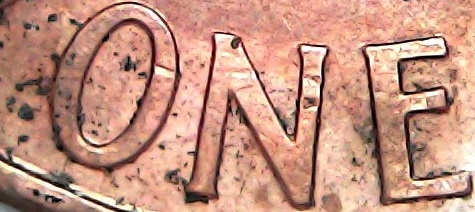 2000-Penny-With-Severe-Mint-Damage-Withddo-&md!