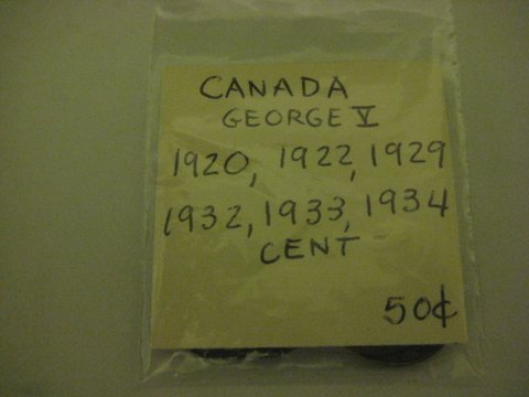 50-Cents-For-6-George-V-Cents-Includes-A-1922