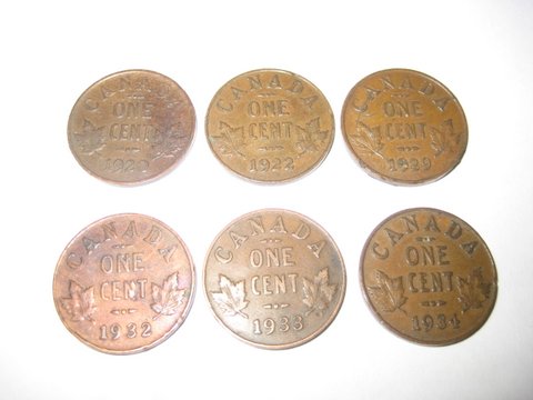 50-Cents-For-6-George-V-Cents-Includes-A-1922