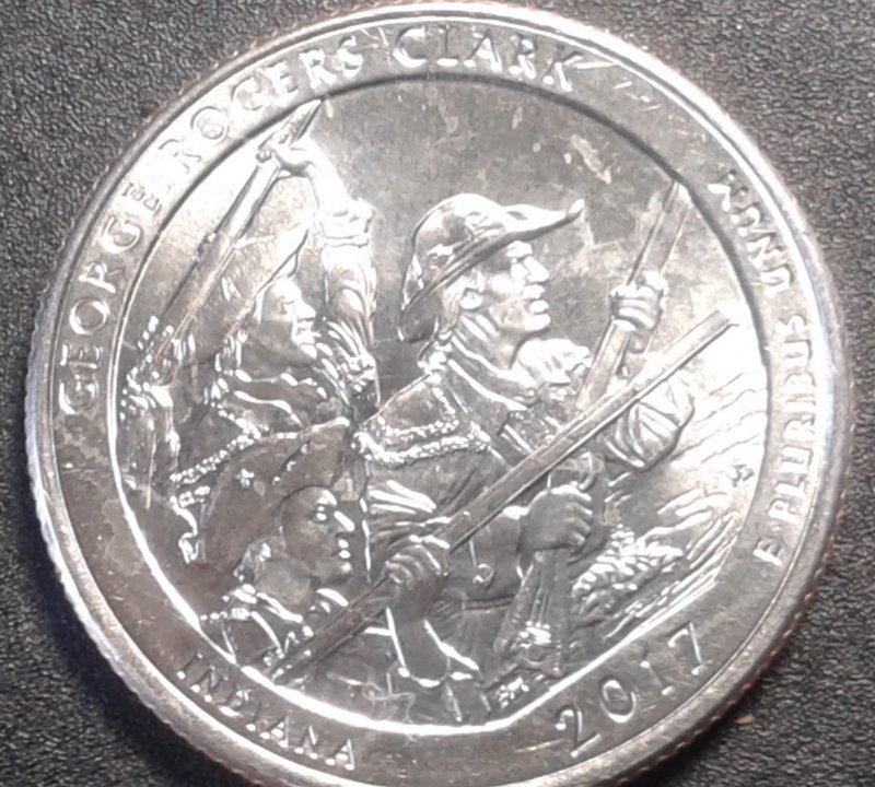 2017-P-Indiana-State-Quarter;--Error-Or-PMD-Markings-On-Reverse?