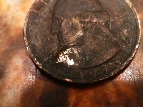 Found-This-1973-Quarter-With-Weird-Bubble-Looking-Raises-On-It
