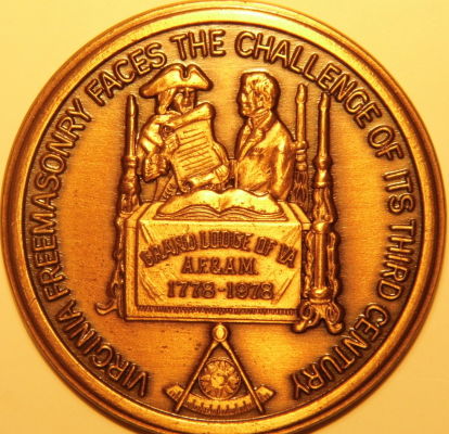 Virginia-Freemason-Token/Coin/Medal-1778-1978