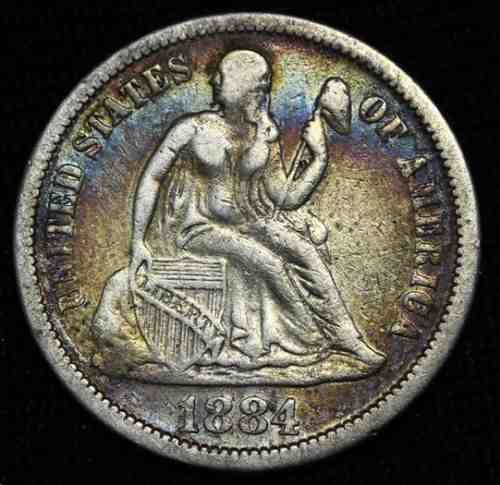 1884-Seated-Liberty-Dime