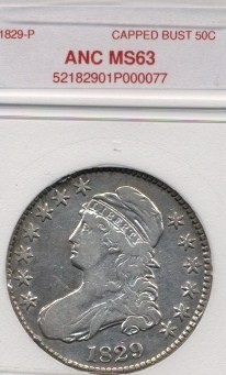 Anc-Certified-MS-63-|-1829-Capped-Bust-Half